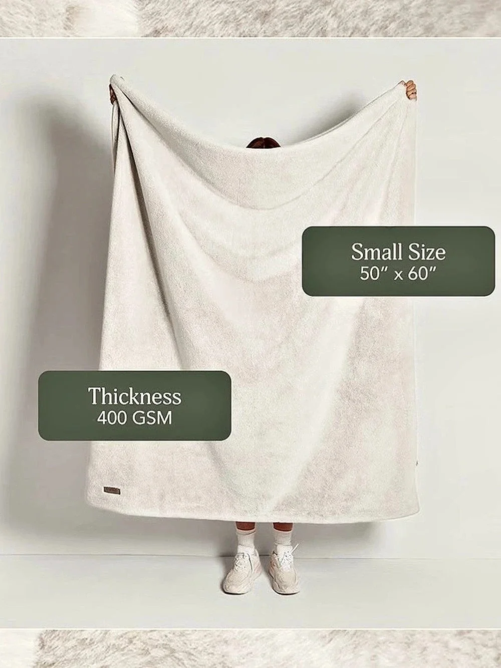 UnHide Lil' Marsh Faux Fur Blanket Throw. NWT